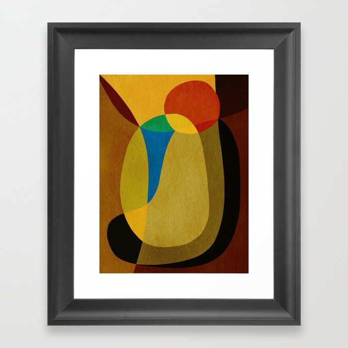 Abstract shapes 05 Framed Art Print