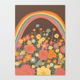 Rainbow garden Canvas Print