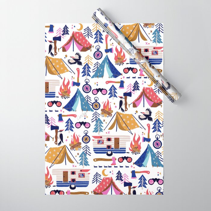 Camping Kit – Rainbow Palette Wrapping Paper