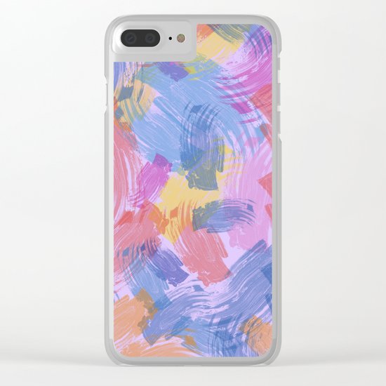 Abstract Painting II Clear iPhone Case