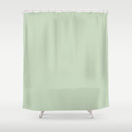 Light Pastel Kitchen Sage Solid Shower Curtain