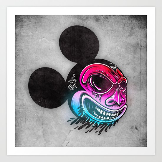 Evil Mickey 2 Art Print