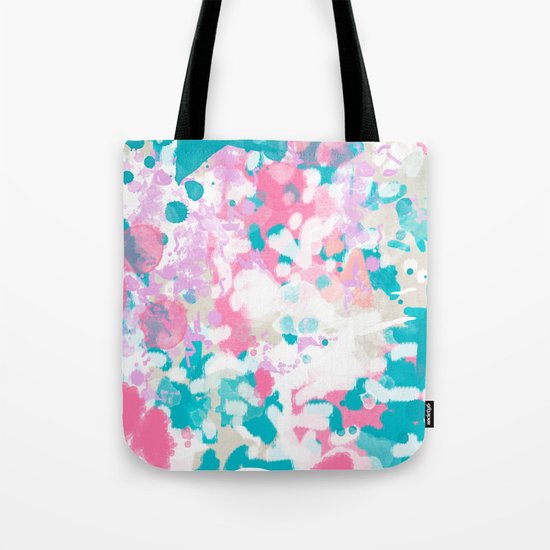 Shaz - abstract painting minimal modern color palette boho nursery home decor Tote Bag