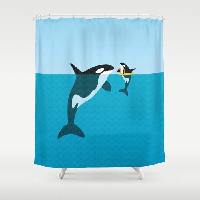 Orca Shower Curtain By Wyattdesign Society6