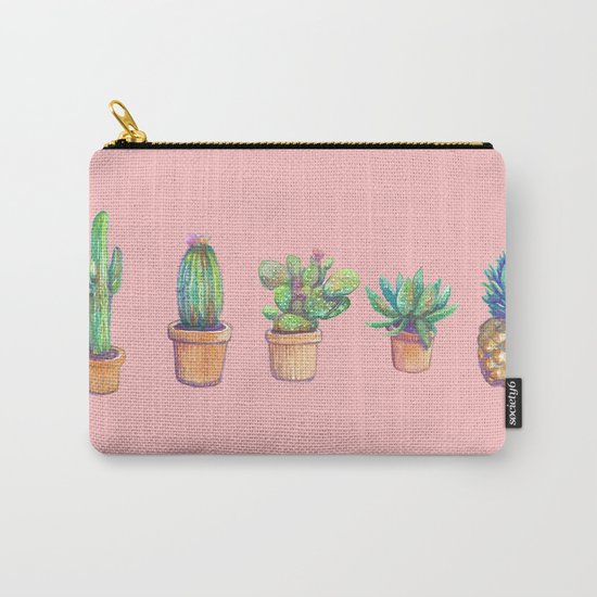 evolution cactus to pineapple pink version Carry-All Pouch