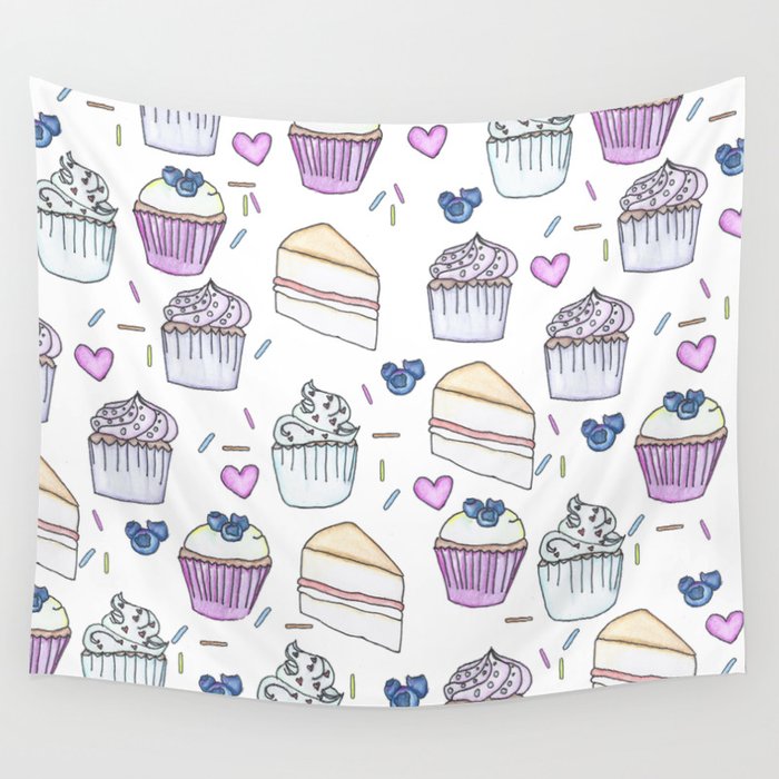 Tea and Cake Wall Tapestry