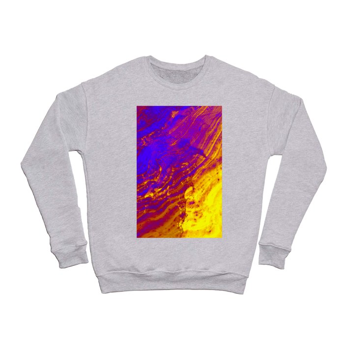 Liquid Amber Golden Waves Crewneck Sweatshirt