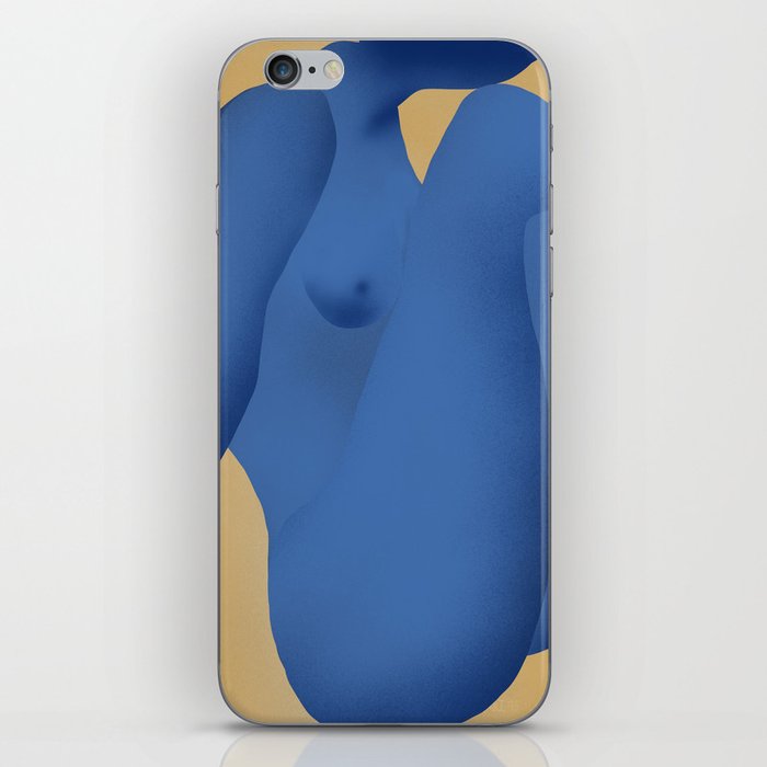 Figurative art - Nude in blue iPhone Skin