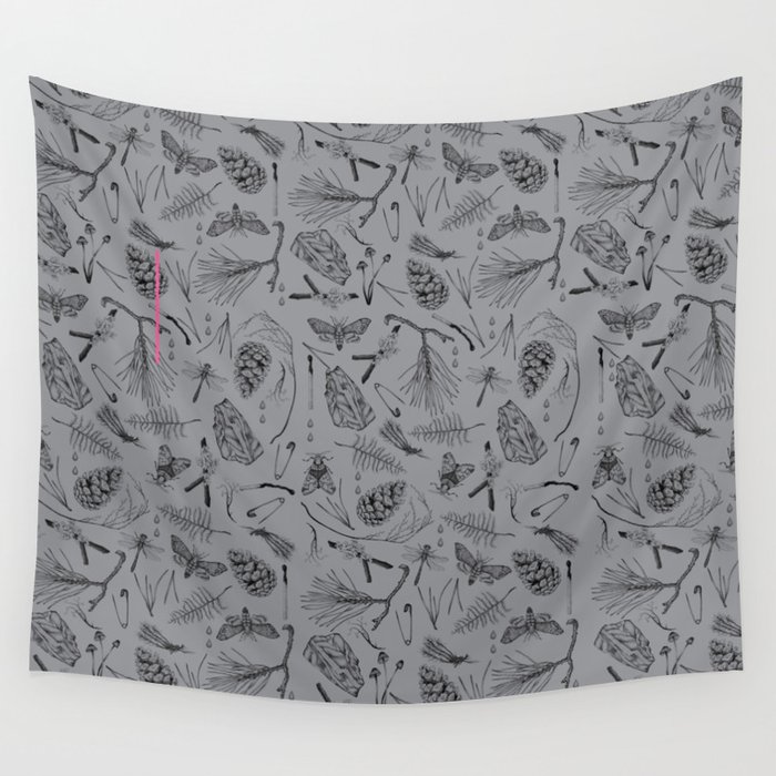 Grey forest Wall Tapestry