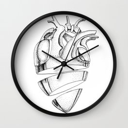 Heart of Chrome Wall Clock