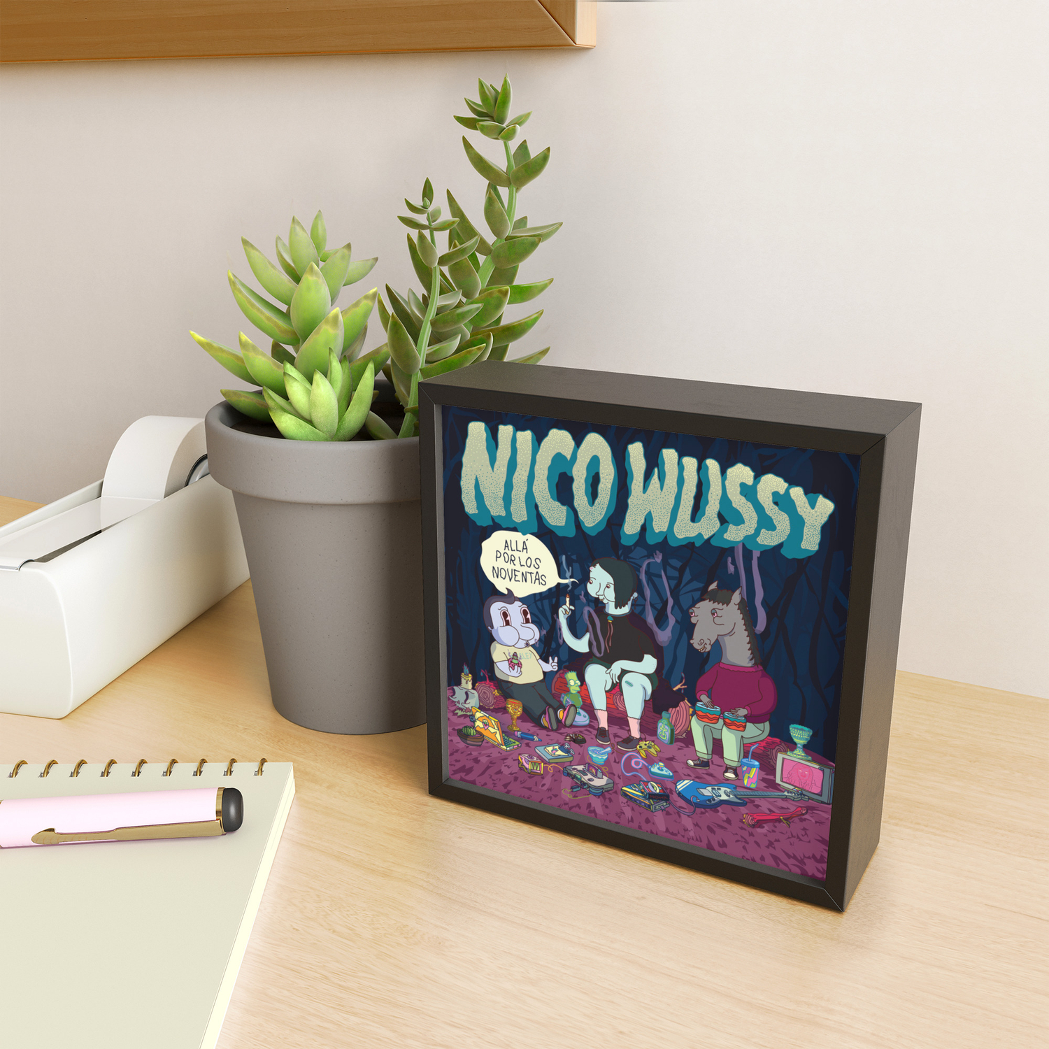 Allá Por Los Noventas Nico Wussy Framed Mini Art Print By Alvarez Allá Por Los Noventas Nico Wussy Framed Mini Art Print By Alvarez