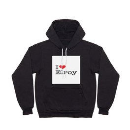 I Heart Elroy, WI Hoody | Typewriter, Iheartelroy, Heart, White, Wisconsin, Love, Red, Wi, Graphicdesign, Elroy 