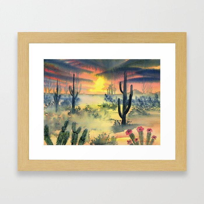 Desert Twilight Framed Art Print