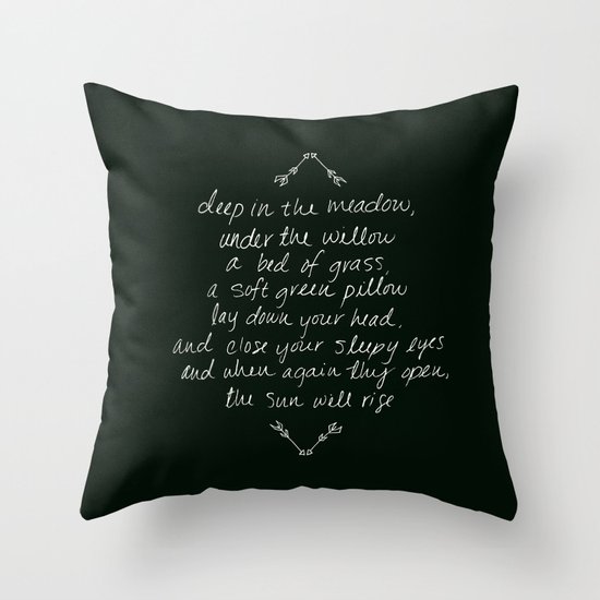 Rue's Song Throw Pillow