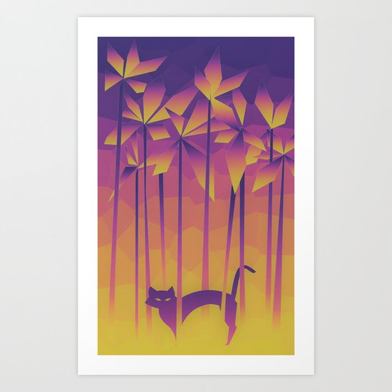 jungle cat Art Print