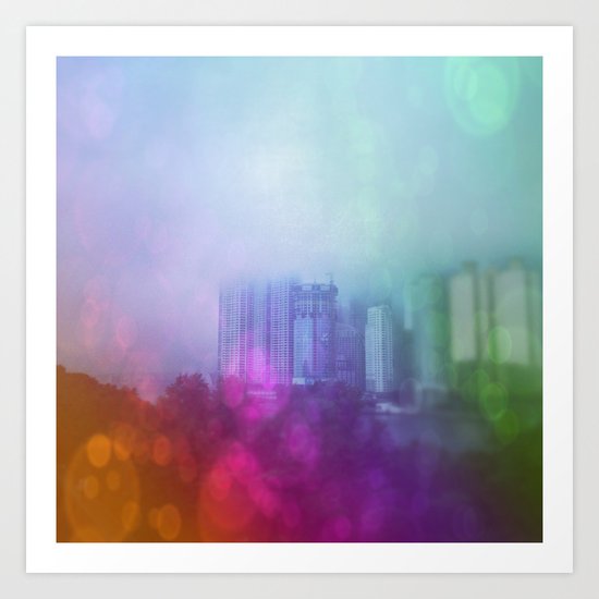 Busan Fog Art Print