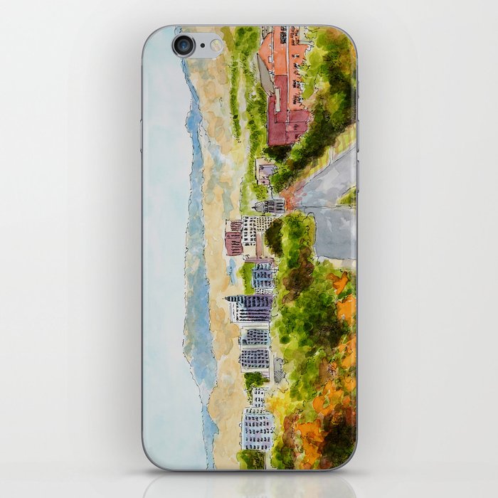 Downtown Boise Watercolor iPhone Skin
