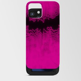 Pink Glitch Distortion iPhone Card Case