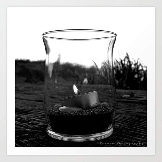 Seaside flame Art Print