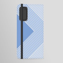 Indigo Vibes Geometric Triangle Stripes Android Wallet Case