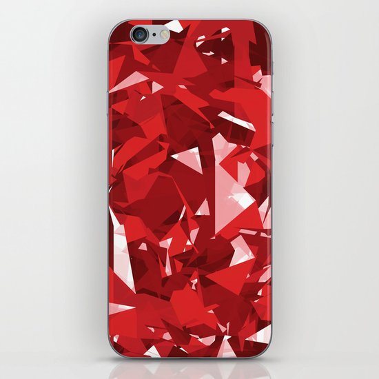 Abstract Red iPhone & iPod Skin
