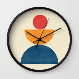 Abstract geometric modern art #2 Wall Clock