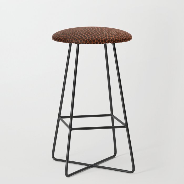 Football Basketball Leather Texture Skin Bar Stool by Pi Photography Landscape Nature Coastal Society6