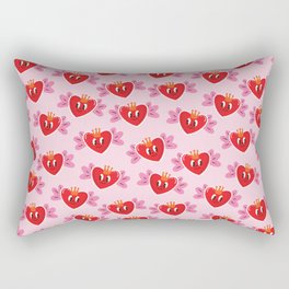 Cute Heart Valentine Love Sign Rectangular Pillow