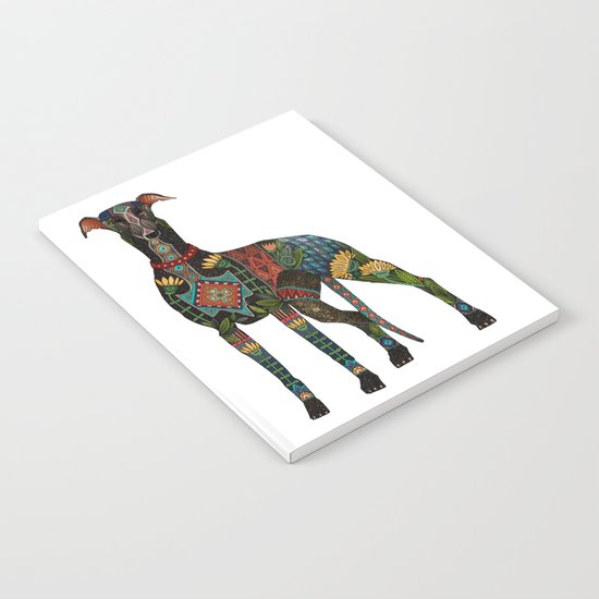 greyhound white Notebook