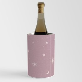 Starry night pattern Burnished Lilac Wine Chiller