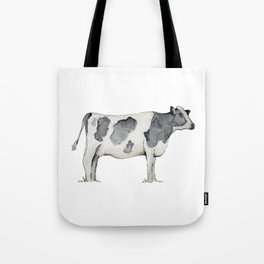 Cow, Watercolor Painting, Rustic Farmhouse Tote Bag