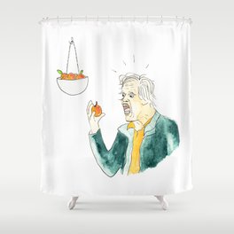 Gary Busey Eats a Peach Shower Curtain