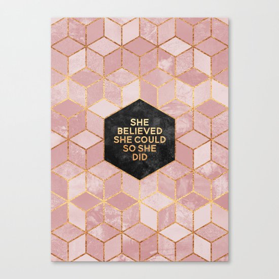 She Believed - Portrait Format (Request) Canvas Print