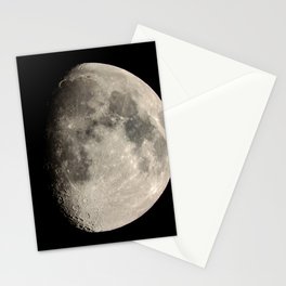 Full Moon close up with craters  Stationery Card