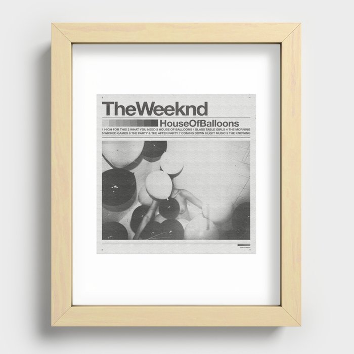 House Of Balloons Recessed Framed Print
