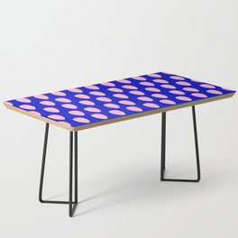 Pink and Blue Strawberry Seeds Pattern Design Coffee Table