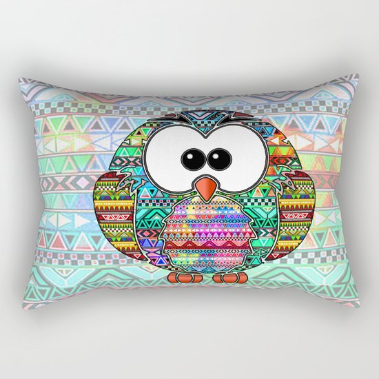 Owl aztec tribal best design Rectangular Pillow