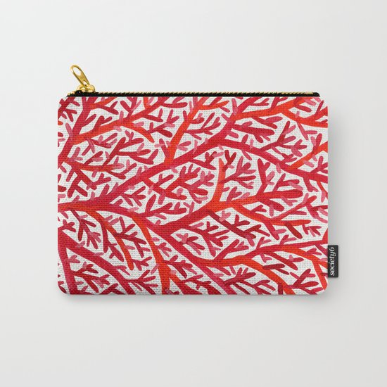 Red Fan Coral Carry-All Pouch
