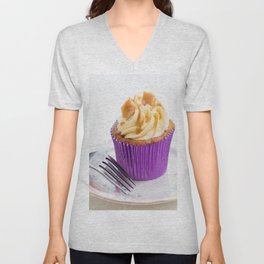 Banoffee Cupcake V Neck T Shirt