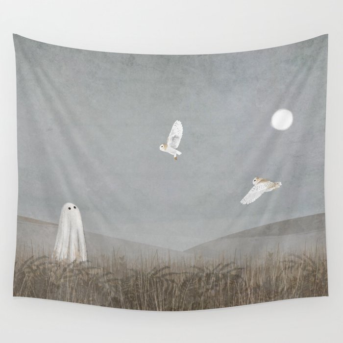 Walter and the ghost owls Wall Tapestry