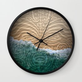Maori Beach Wall Clock