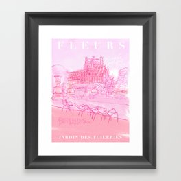 Fleurs Paris Framed Art Print