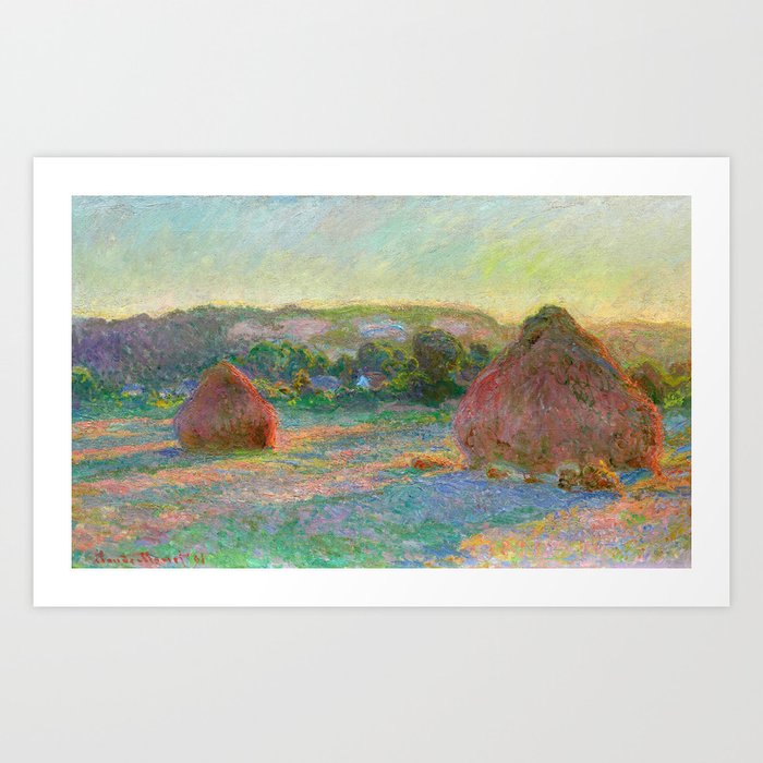 Stacks of Wheat (End of Summer), 1890-1891 by Claude Monet Art Print