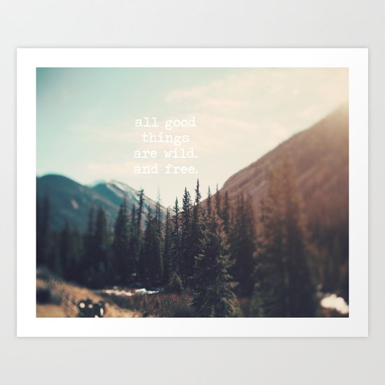 Wild and Free Art Print
