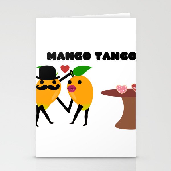 Mango tango/ mangoes dancing  Stationery Cards