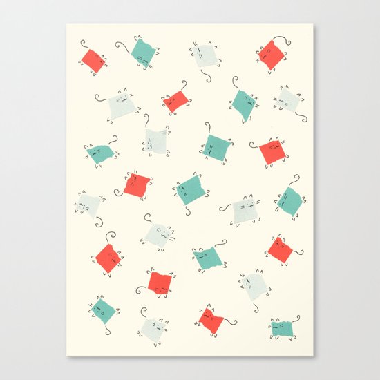 Tape cats Canvas Print
