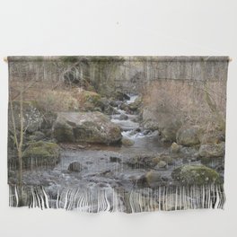 A Scottish Highlands Winter River View Wall Hanging