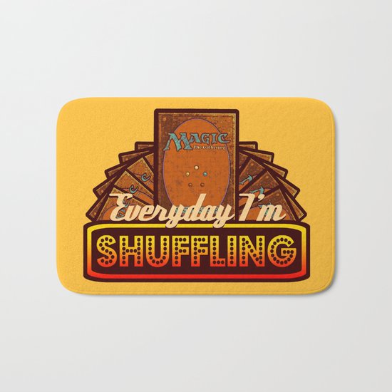 Everyday I'm Shuffling (No Dice Version) | Magic The Gathering Bath Mat