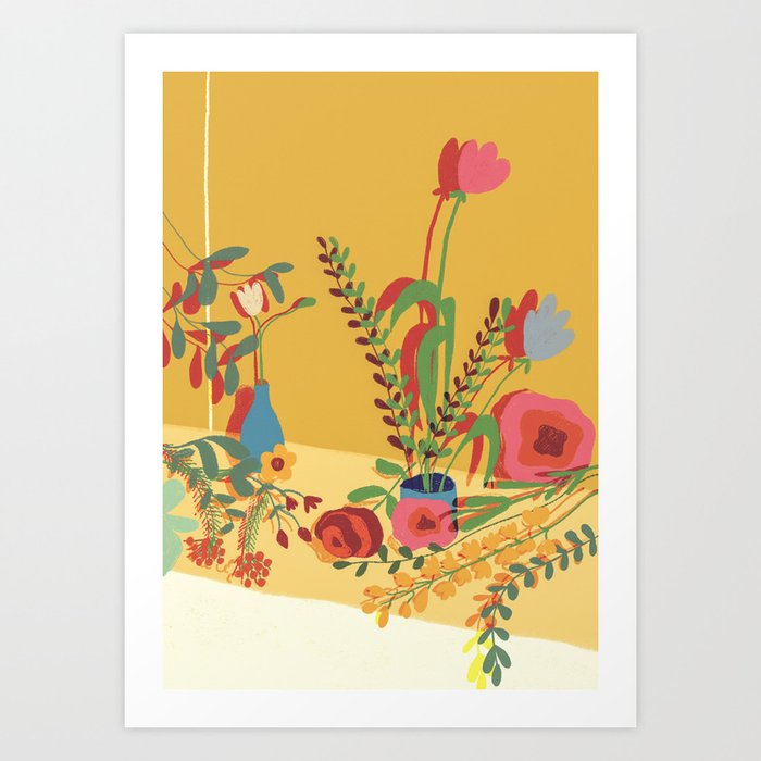 Floral composition Art Print