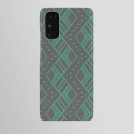 ZigZag - Mint & Gray Android Case
